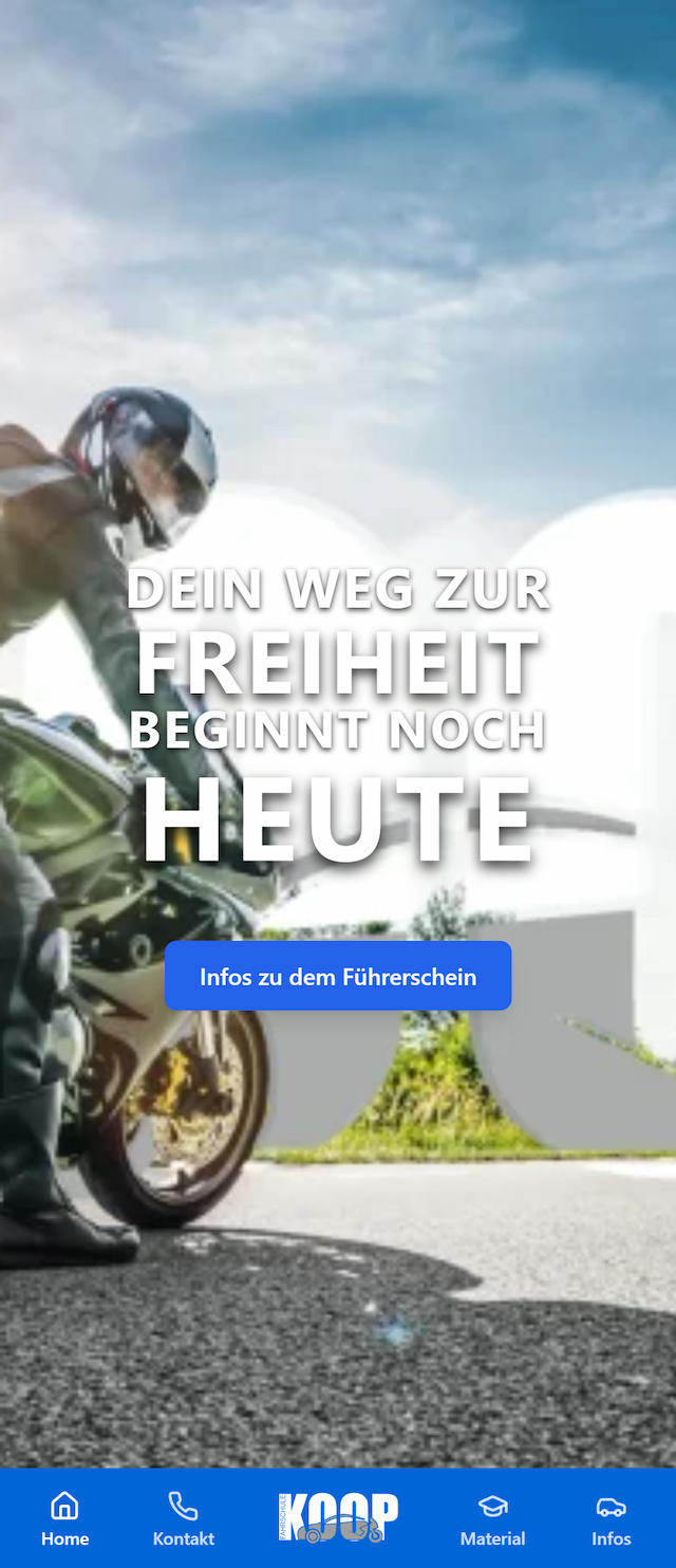 Fahrschule Koop Mobile Version